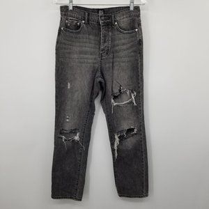 BDG Urban Outfitters Slim Straight Grey Wash Distressed Jeans‎ Size 26